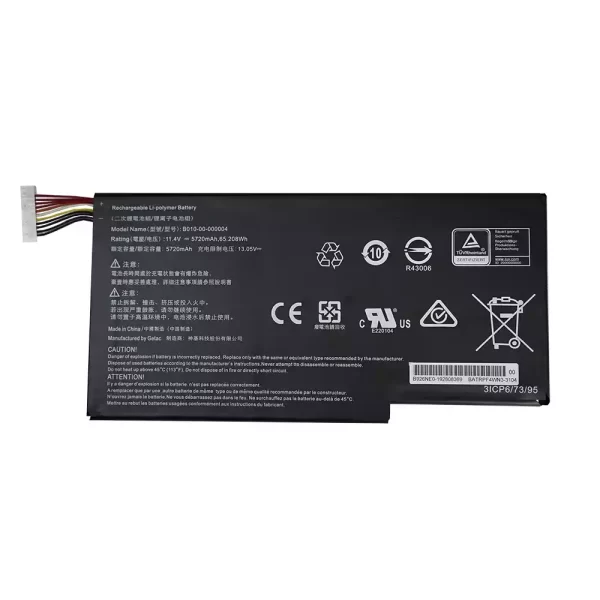 Oriģināls klēpjdatora Baterija B010-00-000004,Getac Evga SC15
