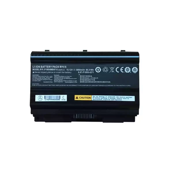 Oriģināls klēpjdatora Baterija CLEVO P180HMBAT-8 6-87-P180S 6-87-P180S-4271