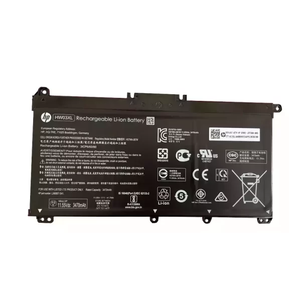 Oriģināls klēpjdatora Baterija HP TPN-C131 TPN-Q188 TPN-190 TPN-191