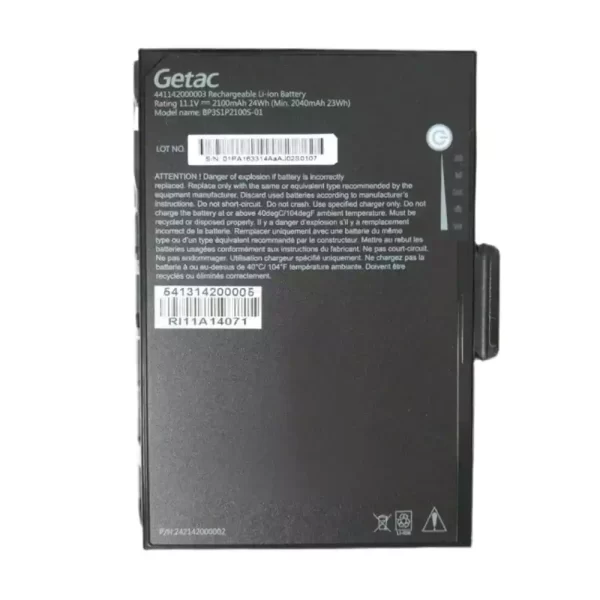 Oriģināls klēpjdatora Baterija Getac BP3S1P2100S-01 K120 441142000003 441142000019