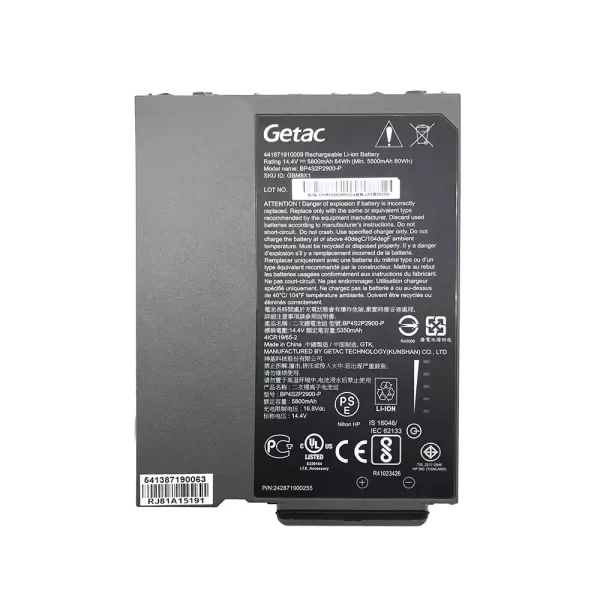 Oriģināls klēpjdatora Baterija GETAC BP4S2P2900-P 441871910010 RX10