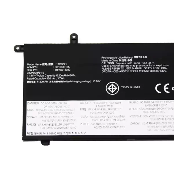 Oriģināls klēpjdatora Baterija LENOVO L17C6P72 L17S6P72 - Image 3