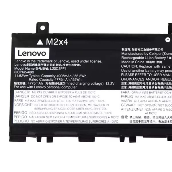 Oriģināls klēpjdatora Baterija LENOVO L20D3PF0 L20C3PF1 L20M3PF1 - Image 3