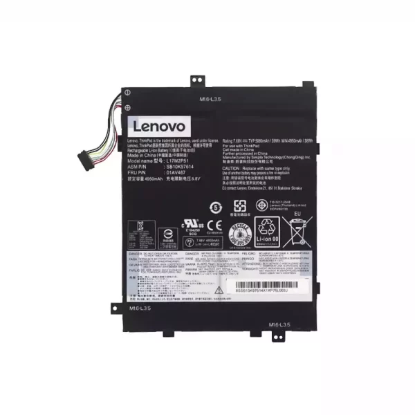 Oriģināls klēpjdatora Baterija LENOVO L17M2P51 SB10K97614 01AV467