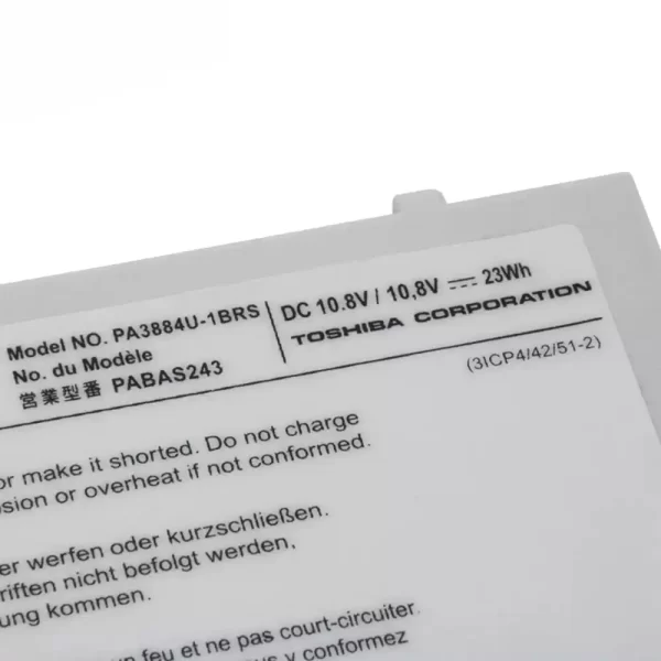 Planšetdators baterija TOSHIBA PA3884U-1BRS,PABAS243 - Image 3
