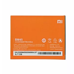 Oriģināls baterija BM45 priekš Xiaomi Redmi Hongmi Note 2