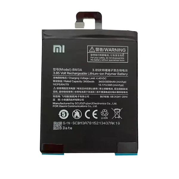 Oriģināls baterija BM3A priekš Xiaomi Mi Note 3