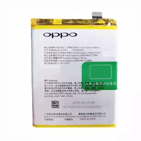 Oriģināls baterija BLP651 priekš OPPO R15 Pro