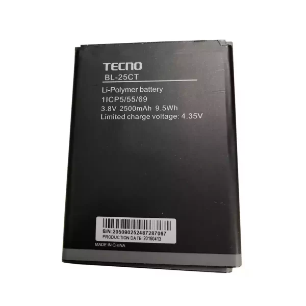 Oriģināls baterija priekš TECNO BL-25CT
