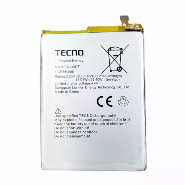 Oriģināls baterija priekš TECNO BL-39DT