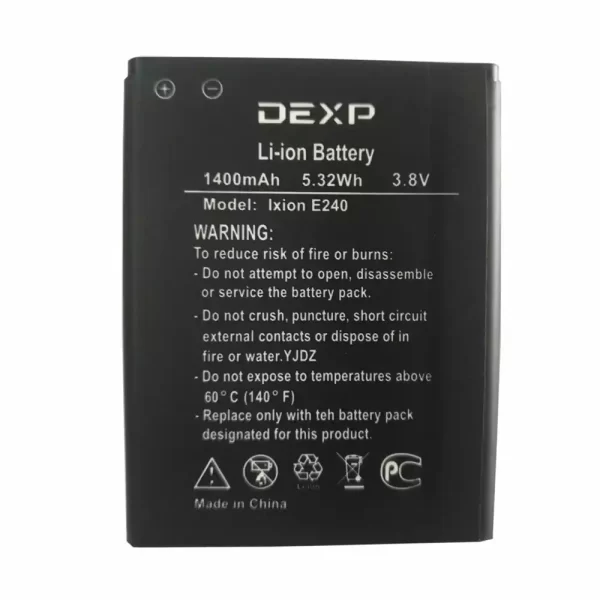 Oriģināls baterija priekš DEXP Ixion E240