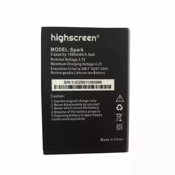 Oriģināls baterija priekš Highscreen Spark