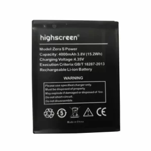 Oriģināls baterija priekš Highscreen Zera S Power