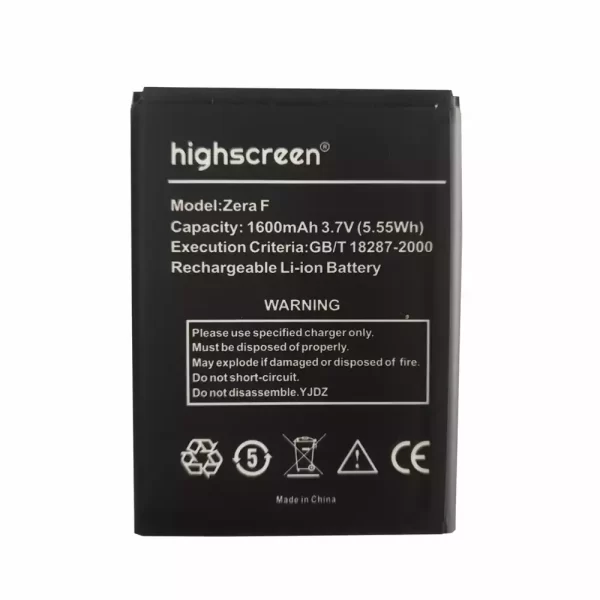 Oriģināls baterija priekš Highscreen Zera F