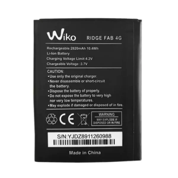 Oriģināls baterija priekš Wiko RIDGE FAB 4G
