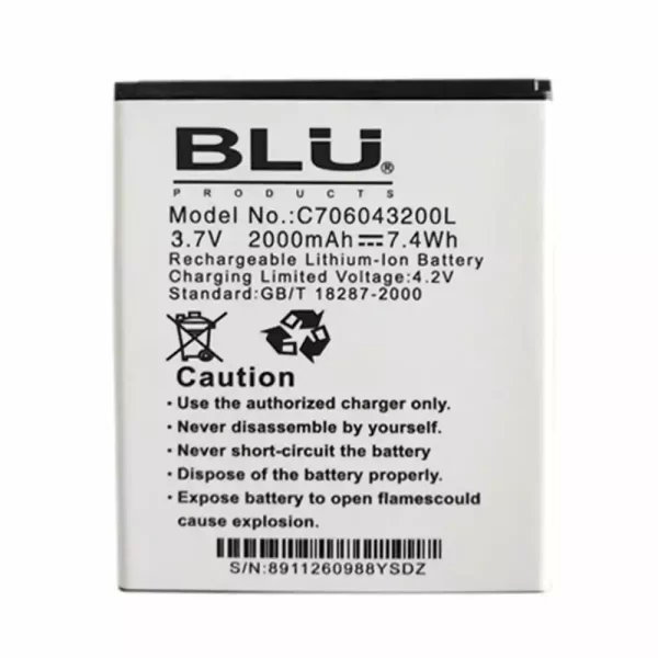 Oriģināls baterija priekš BLU C706043200L