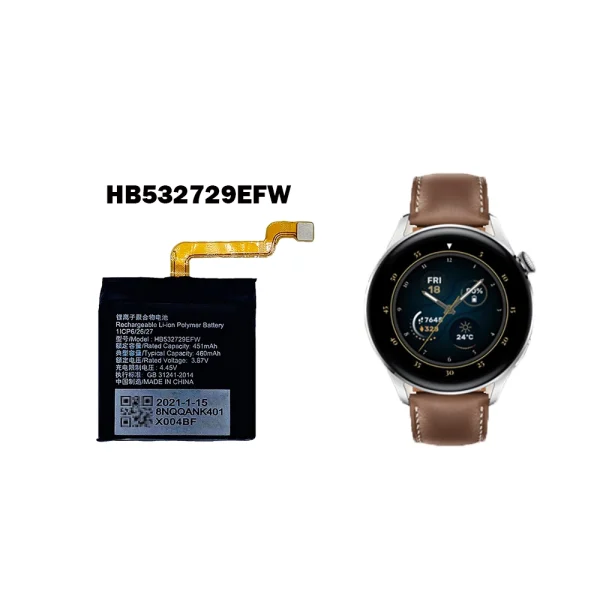Nomaināma baterija HB532729EFW priekš HUAWEI Watch 3 - Image 4