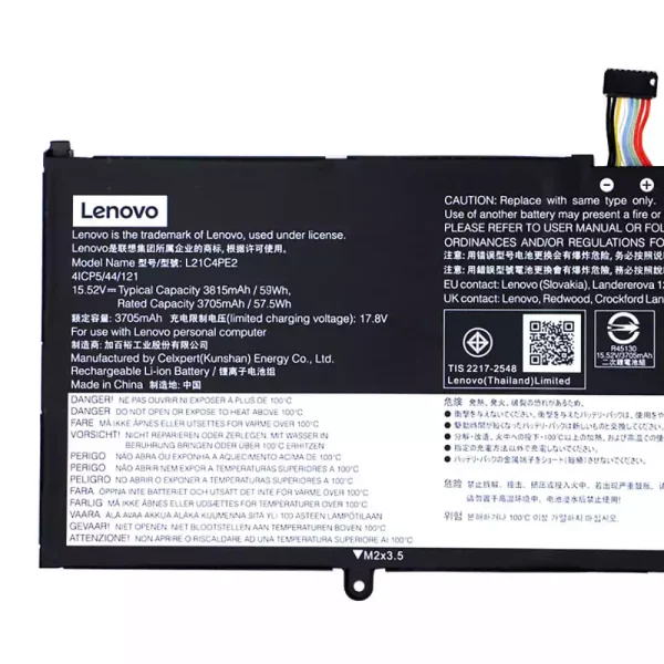 Oriģināls klēpjdatora Baterija Lenovo L21C4PE2 L21M4PE2 L21D4PE1 - Image 2