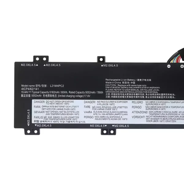 Oriģināls klēpjdatora Baterija Lenovo L21B4PC0 L21C4PC1 L21D4PC1 L21M4PC2 L21M4PC3 - Image 3