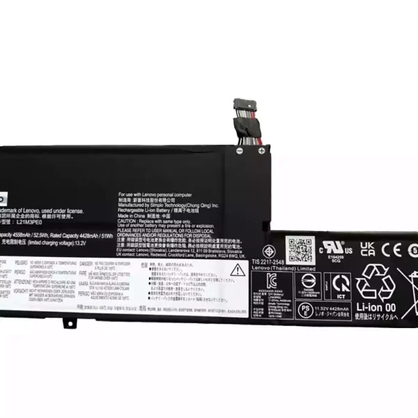 Oriģināls klēpjdatora Baterija LENOVO L21M3PE0 L21C3PE0 L21L3PE0 L21B3PE0 - Image 3