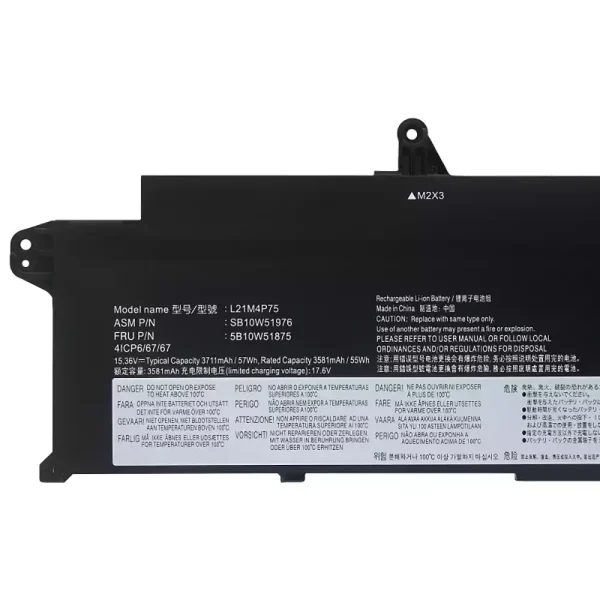Oriģināls klēpjdatora Baterija LENOVO L21B4P71 L21M4P75 L21C4P75 L21L4P73 - Image 3