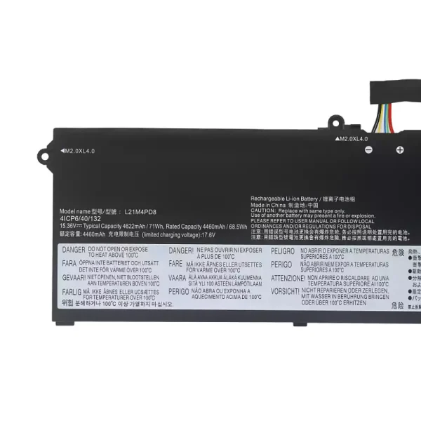 Oriģināls klēpjdatora Baterija LENOVO L21C4PD8 L21D4PD8 L21L4PD8 L21M4PD8 - Image 3