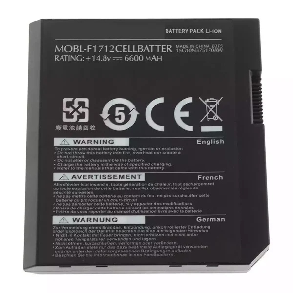 Oriģināls klēpjdatora Baterija DELL Alienware M17x L062056 MOBL-F1712CELL