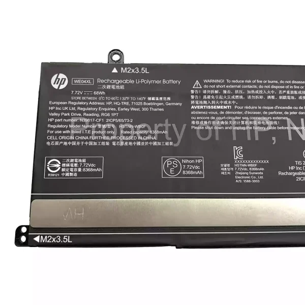 Oriģināls klēpjdatora Baterija HP WE04XL HSTNN-WB0F N39857-005 - Image 3