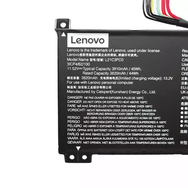 Oriģināls klēpjdatora Baterija Lenovo L21C3PC0 L21D3PC0 L21L3PC0 L21M3PC0 - Image 4