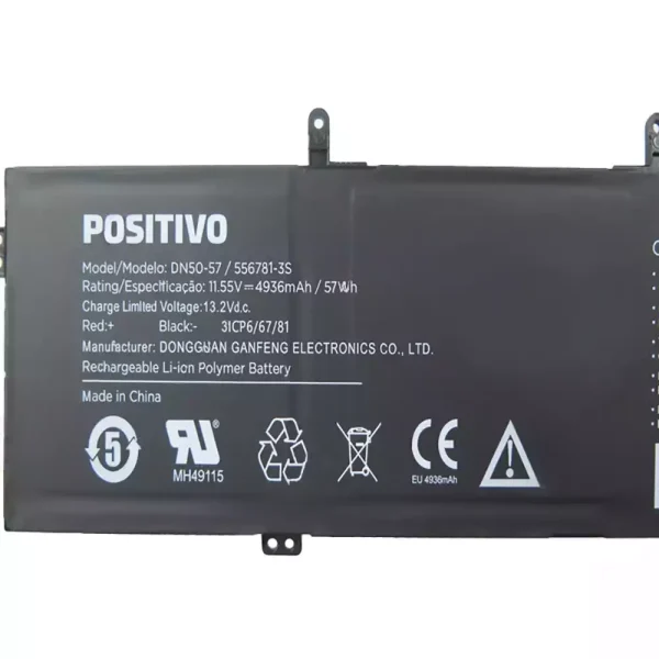 Oriģināls klēpjdatora Baterija POSITIVO DN50-57 556781-3S - Image 3