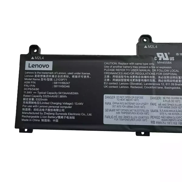 Oriģināls klēpjdatora Baterija Lenovo L21D3P71 SB11H56247 5B11H56346 - Image 3