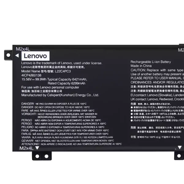 Oriģināls klēpjdatora Baterija LENOVO L22C4PC3 L22D4PC3 L22M4PC3 - Image 3