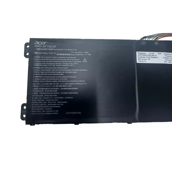 Oriģināls klēpjdatora Baterija ACER AP19D5P - Image 3
