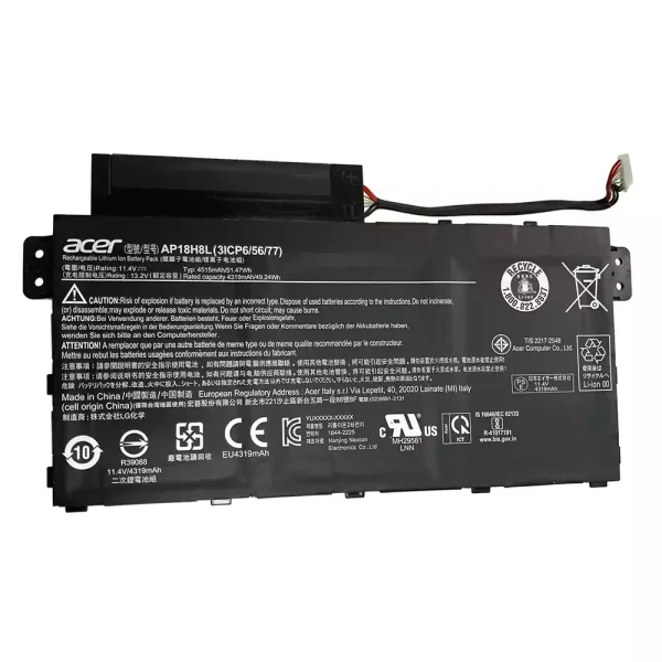Oriģināls klēpjdatora Baterija ACER AP18H18L