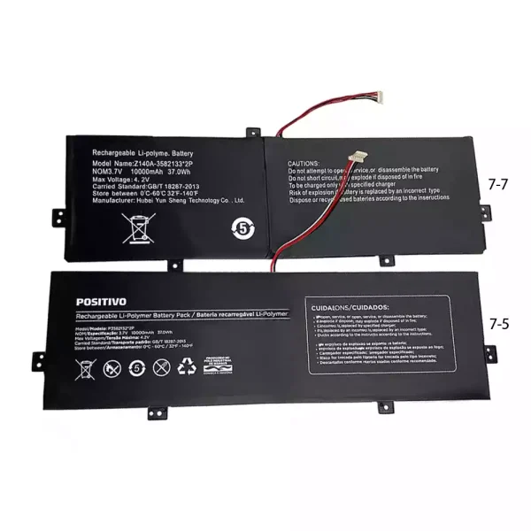 Oriģināls klēpjdatora Baterija POSITIVO Z140A-3582133*2P P3582132*2P