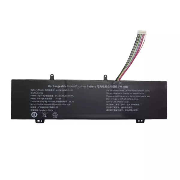 Oriģināls klēpjdatora Baterija AEC616085-3S1P