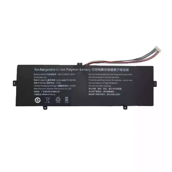 Oriģināls klēpjdatora Baterija AEC519074-3S1P