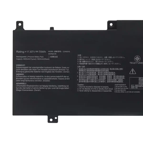 Oriģināls klēpjdatora Baterija ASUS C31N2310 - Image 3