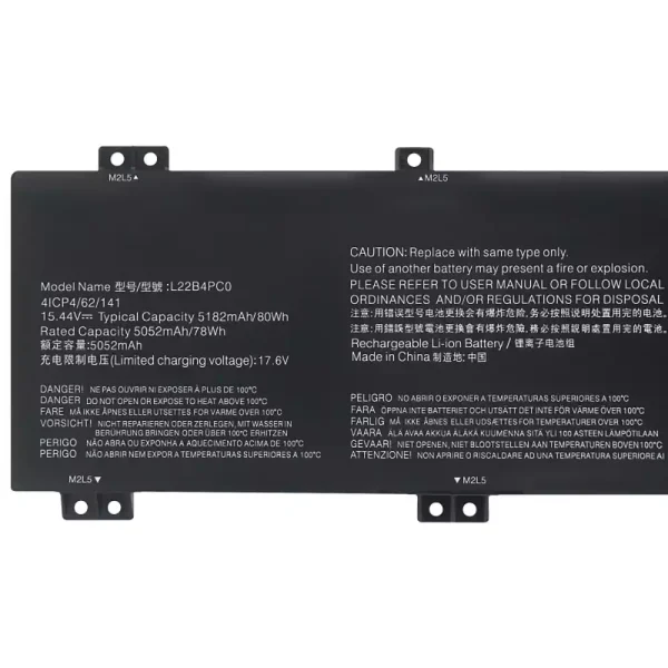 Oriģināls klēpjdatora Baterija LENOVO L22B4PC0 L22M4PC0 L22D4PC0 L22C4PC0 L22X4PC0 - Image 3