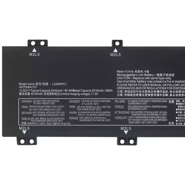 Oriģināls klēpjdatora Baterija LENOVO L22M4PC1 L22D4PC1 L22X4PC1 - Image 3