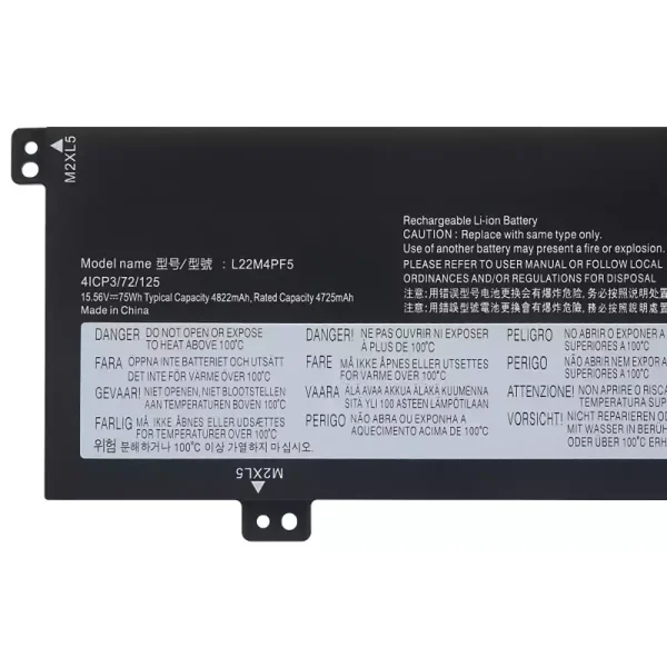 Oriģināls klēpjdatora Baterija LENOVO L22D4PF5 L22C4PF5 L22X4PF5 L22B4PF5 L22M4PF5 - Image 3