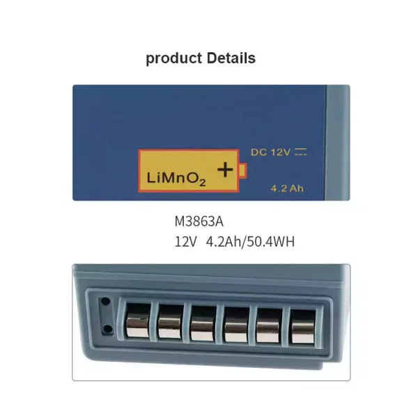 Akumulatora baterija priekš Philips HeartStart FR2 HeartStart FR2+ M3860A M3861A M3863A M3840A M3841A - Image 4