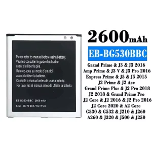 Oriģināls baterija EB-BG530BBC priekš Samsung J3/J3 2016/J3 Pro 2016/J5/J5 2015