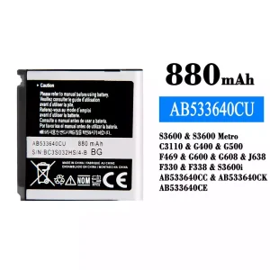 Oriģināls baterija AB533640CU priekš Samsung S3600/S3600 Metro