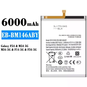 Oriģināls baterija EB-BM146ABY priekš Samsung Galaxy F54/M54 5G/M34 5G/F14 5G/F34 5G