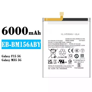Oriģināls baterija EB-BM156ABY priekš Samsung Galaxy F15 5G/Galaxy M35 5G