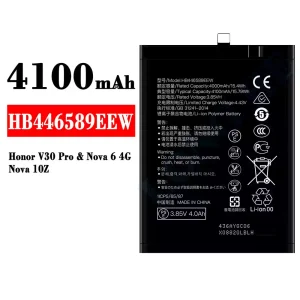 Oriģināls baterija HB446589EEW priekš HUAWEI Honor V30 Pro/Nova 6 4G/Nova 10Z