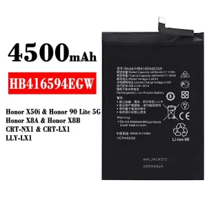 Oriģināls baterija HB416594EGW priekš HUAWEI Honor X50i / Honor 90 Lite 5G /Honor X8A / Honor X8B