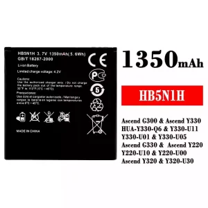 Oriģināls baterija HB5N1H priekš HUAWEI Ascend G300 / Ascend Y330