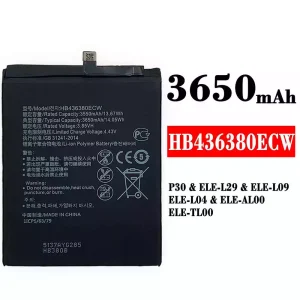 Oriģināls baterija HB436380ECW priekš HUAWEI P30
